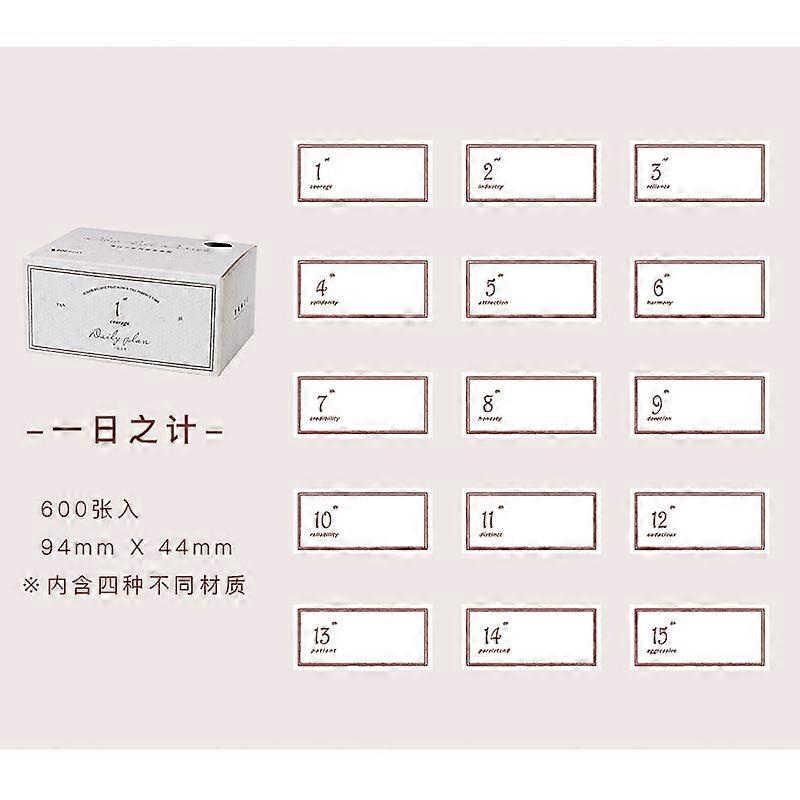 Yoofun 600 Sheets Retro Material Paper Border Memo Pad Set Collage Junk Journal Scrapbooking Message Notes Office School Station