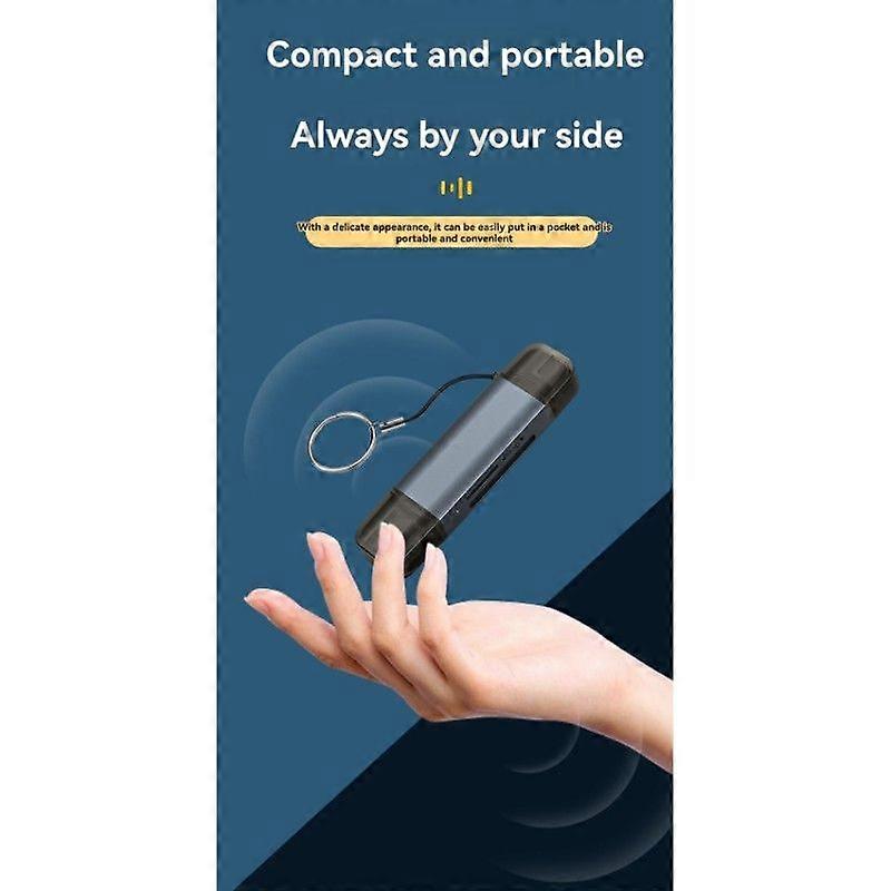 Dual Interface USB 3.1 & Type C SD/TF Card Reader - Aluminum Alloy, Multi-Device Compatibility