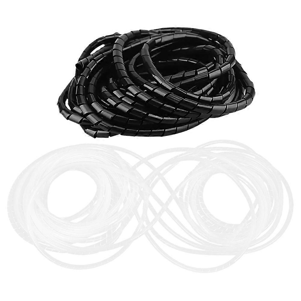 Flexible Nylon Spiral Cable Wraps Cable Organizer Sleeve for 8Pcs