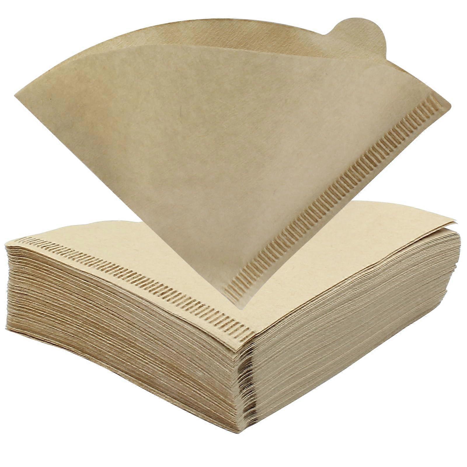 #1 Cone Coffee Filters 200 Pack Natural Unbleached Brown Paper for Consistent Drip Brewing