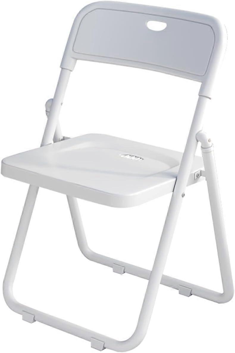 Heavy Duty Folding Office Chair with Ergonomic Mesh Back, Stackable Design for Meeting Room White