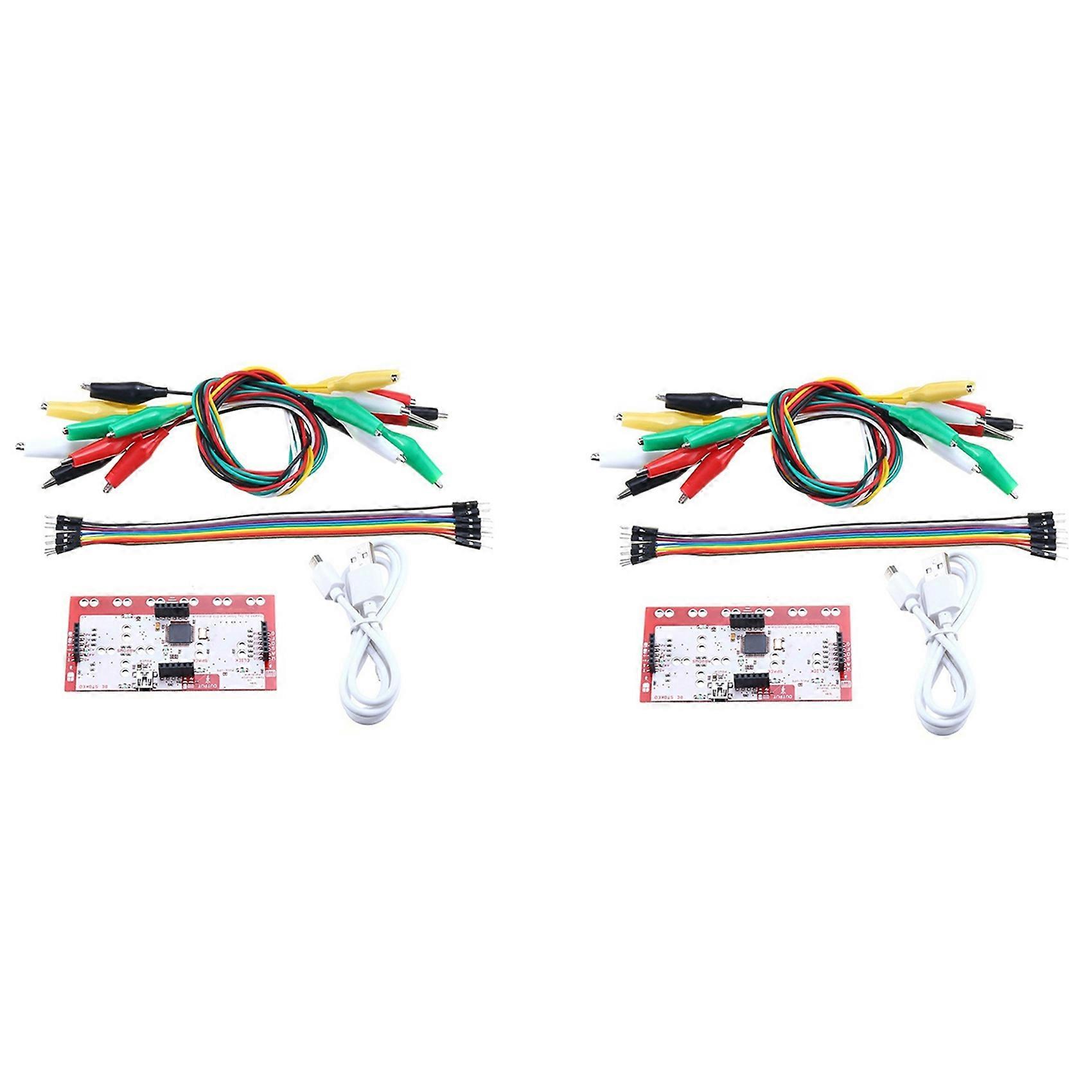2Set for Makey Main Control Board Controller Module DIY Kit with USB Cable Clip for Makey Practical Child's Gifts