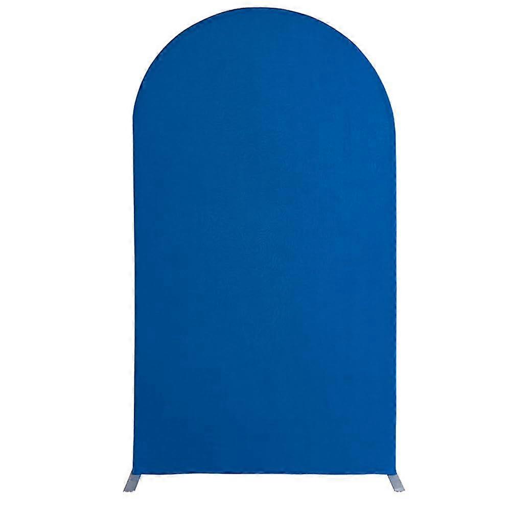 Royal Blue 5ft Round  Spandex Wedding Arch Backdrop Cover, Wrinkle Resistant, DoubleSided Display