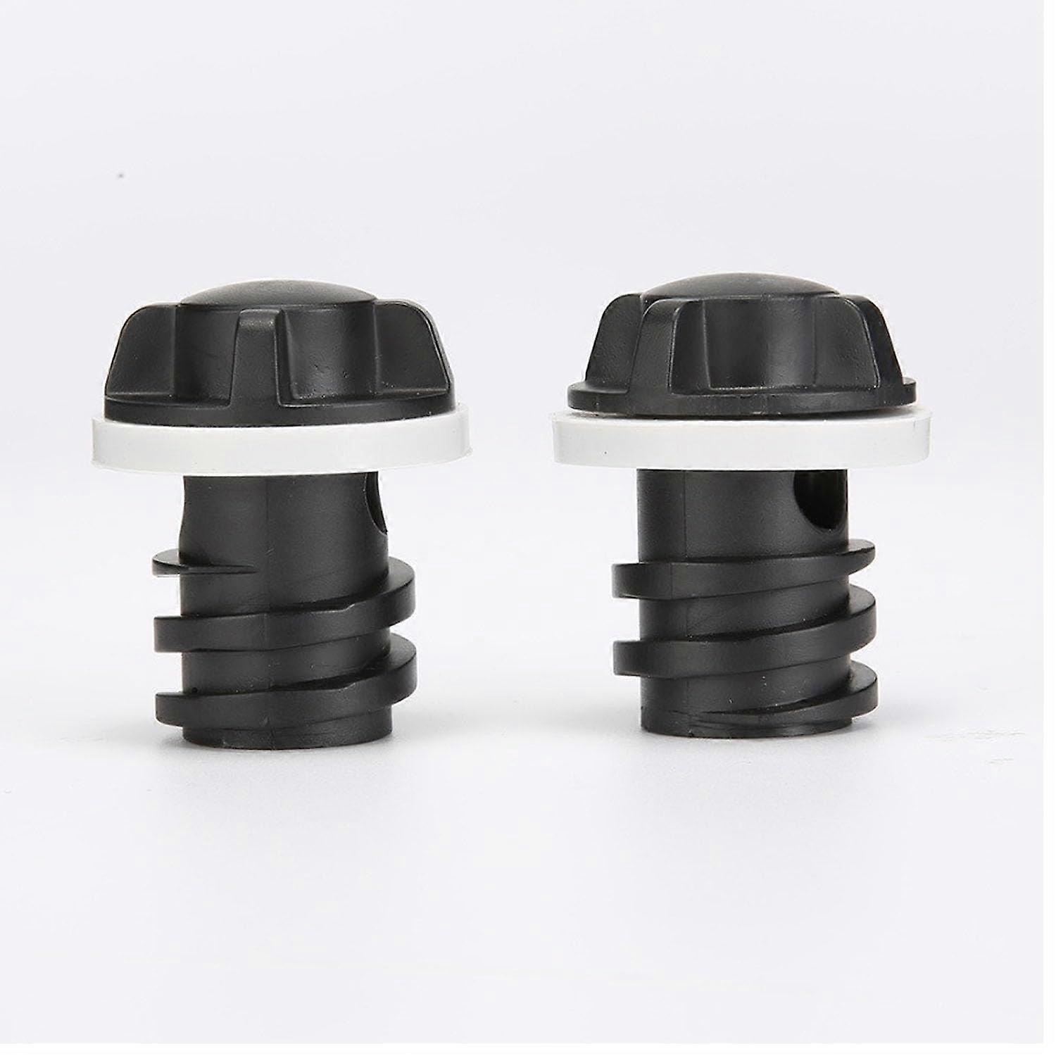 Cooler Drain Plug 2 Pack Black LeakProof Replacement for Yeti and RTIC with Easy Knob Grip