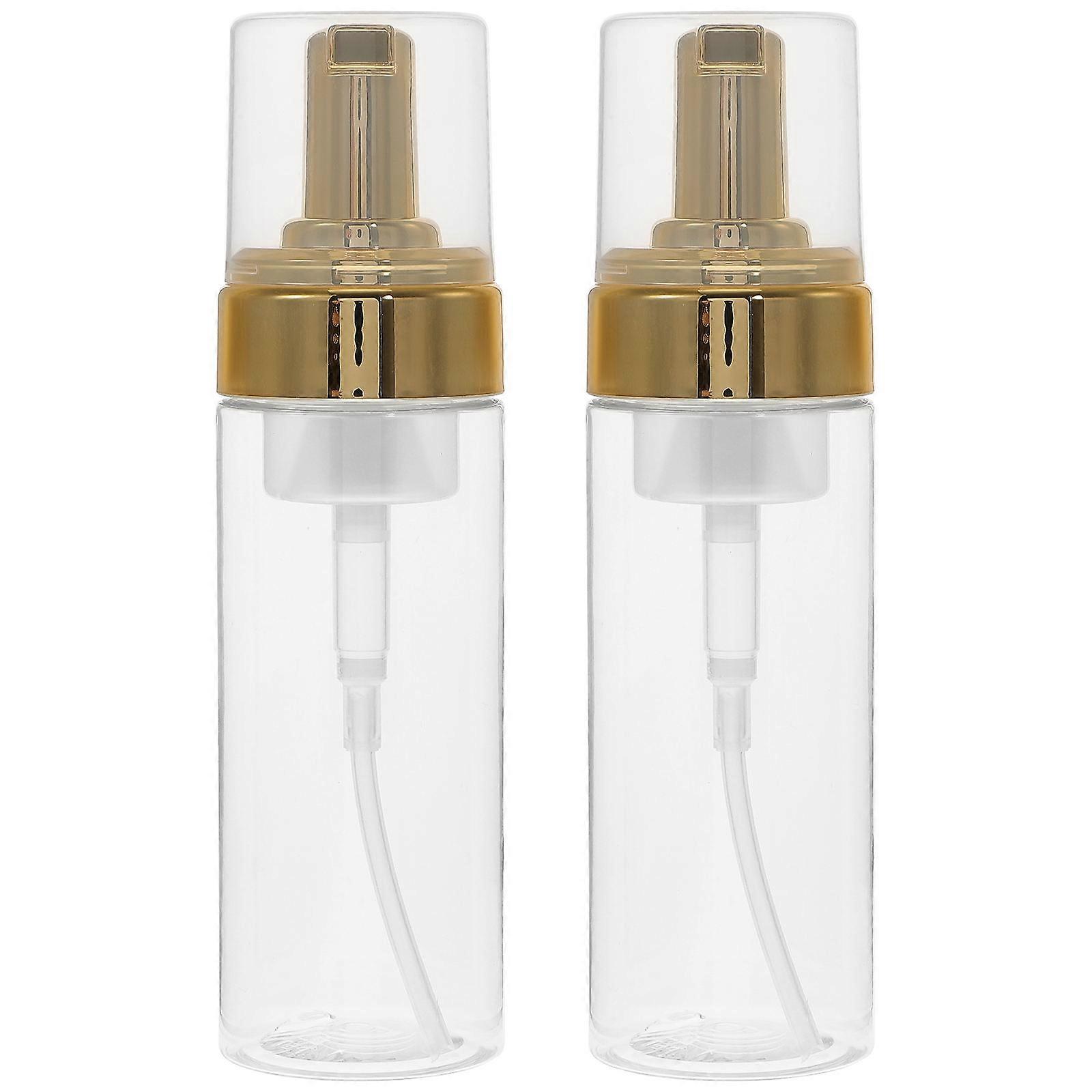 Dispenser Bottle for Storage Use 2Pcs Transparent Pump Bottles