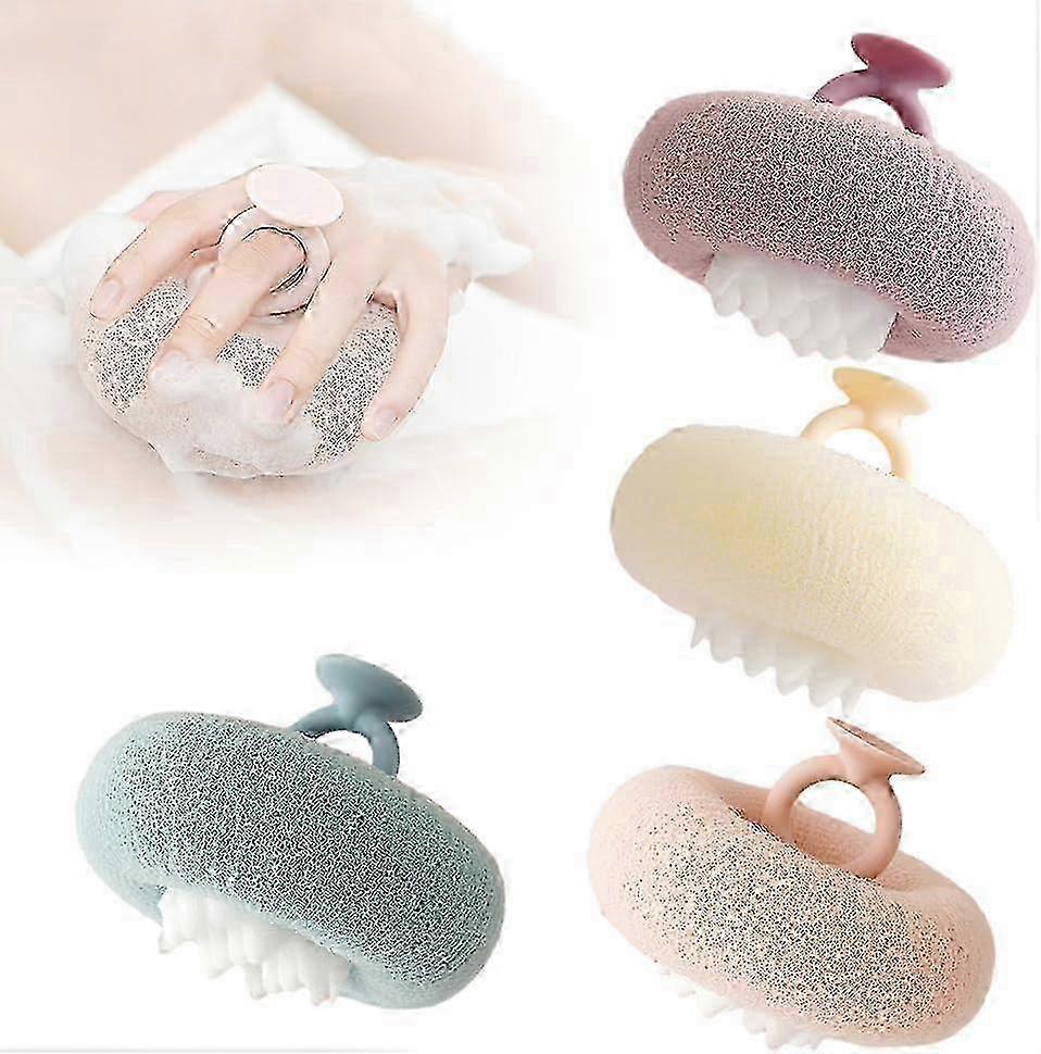 Four-piece super soft bath sponge brush 2025