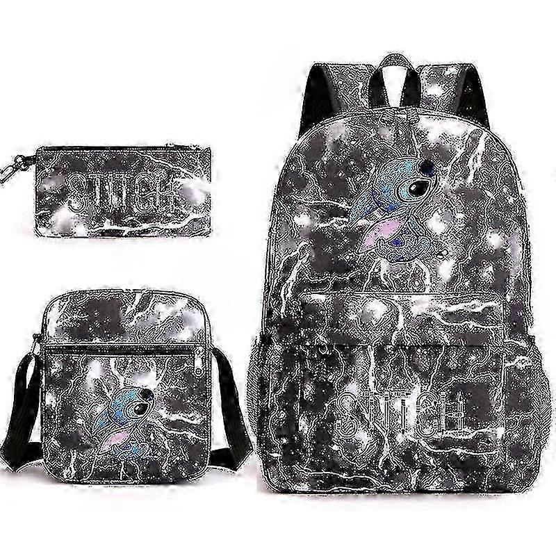 2025 Lilo Stitch Backpack Three-piece Set School Bag