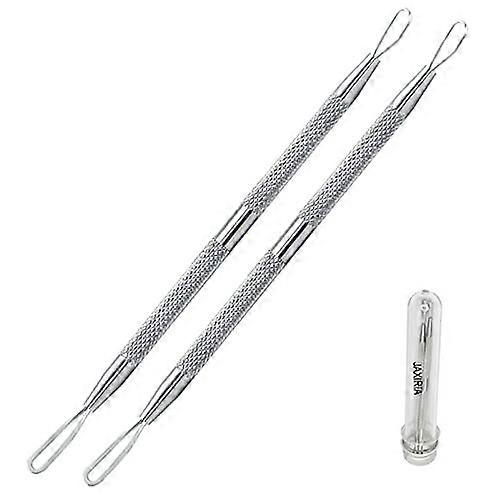 2 Pack Blackhead Remover Tool with Double Head Stainless Steel Pimple Extractor for Acne