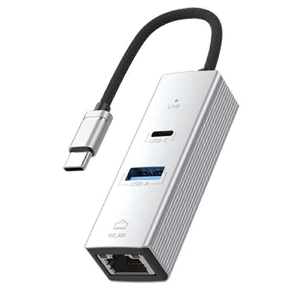 Type-C to USB-A USB-C RJ45 Network Adapter 100Mbps Ethernet Connector