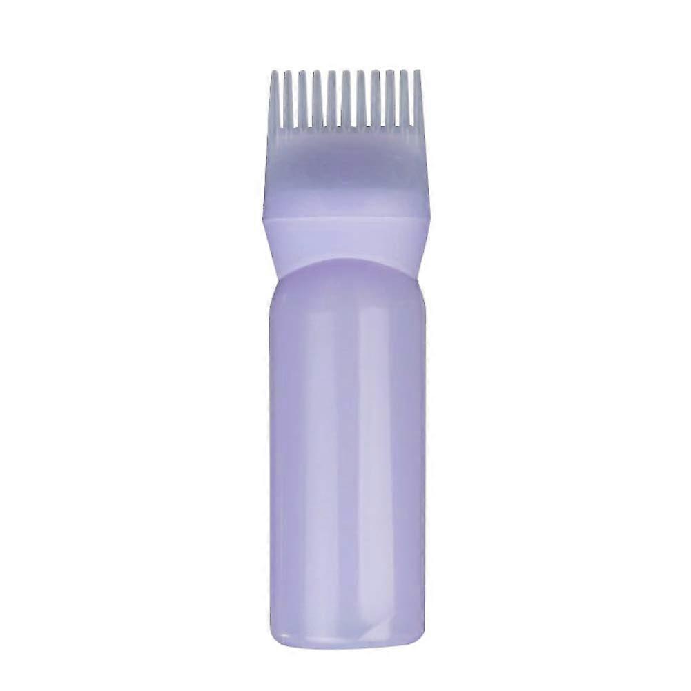 170ml Pump Action Hair Dye Applicator Bottle with Comb for Precise Salon Color Application