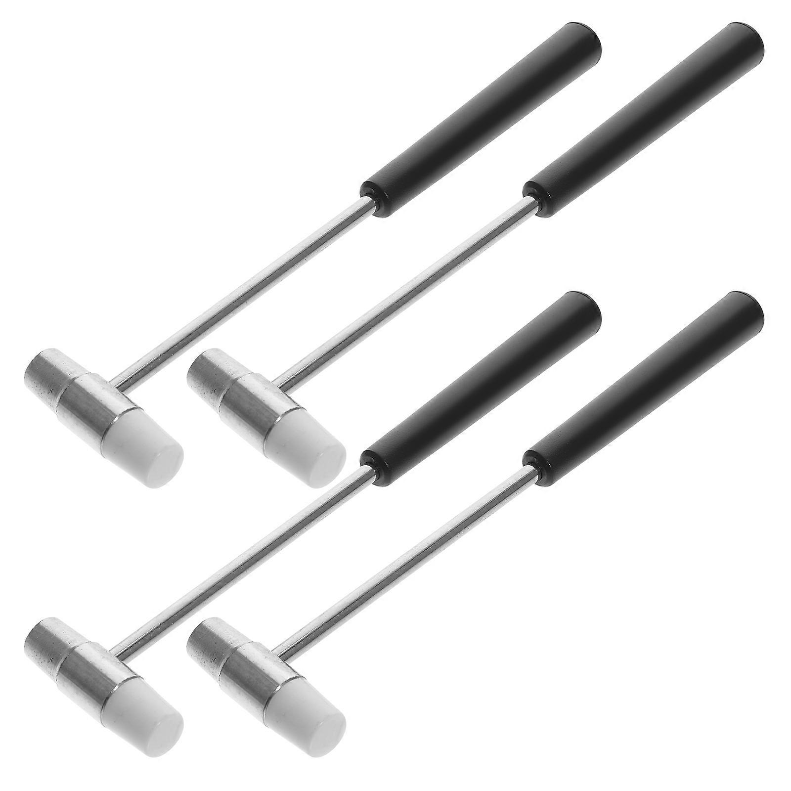 Small Hammer Tool for Woodworking 4Pcs Double-Faced Mallet Set