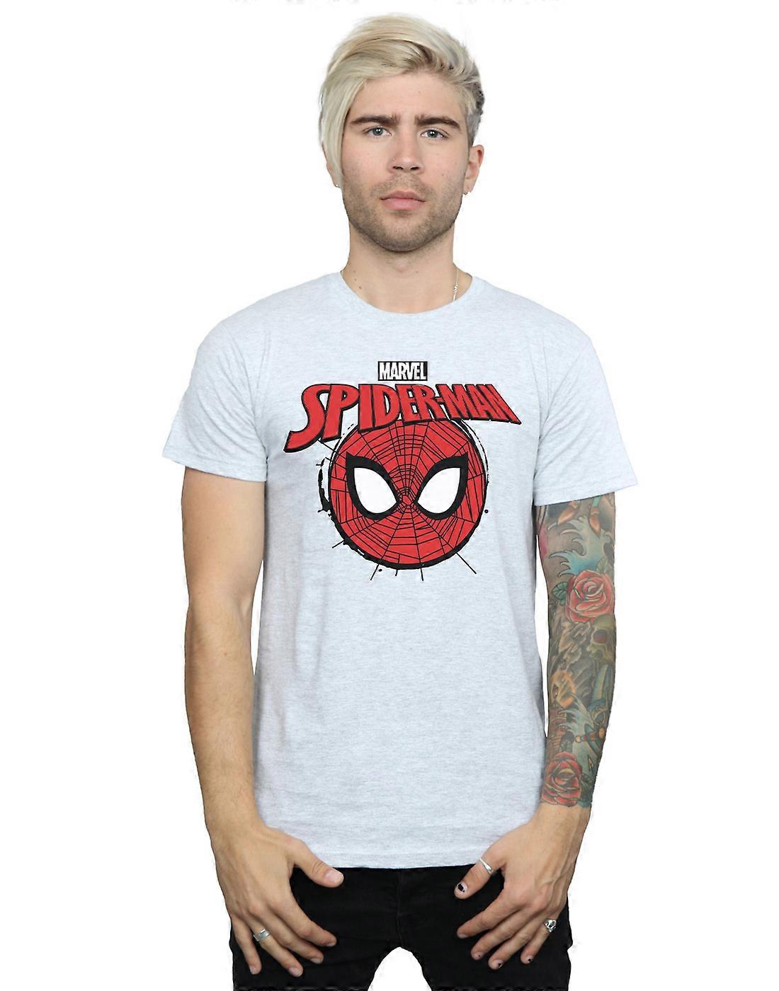 Marvel Men's Spider-Man Logo Head T-Shirt