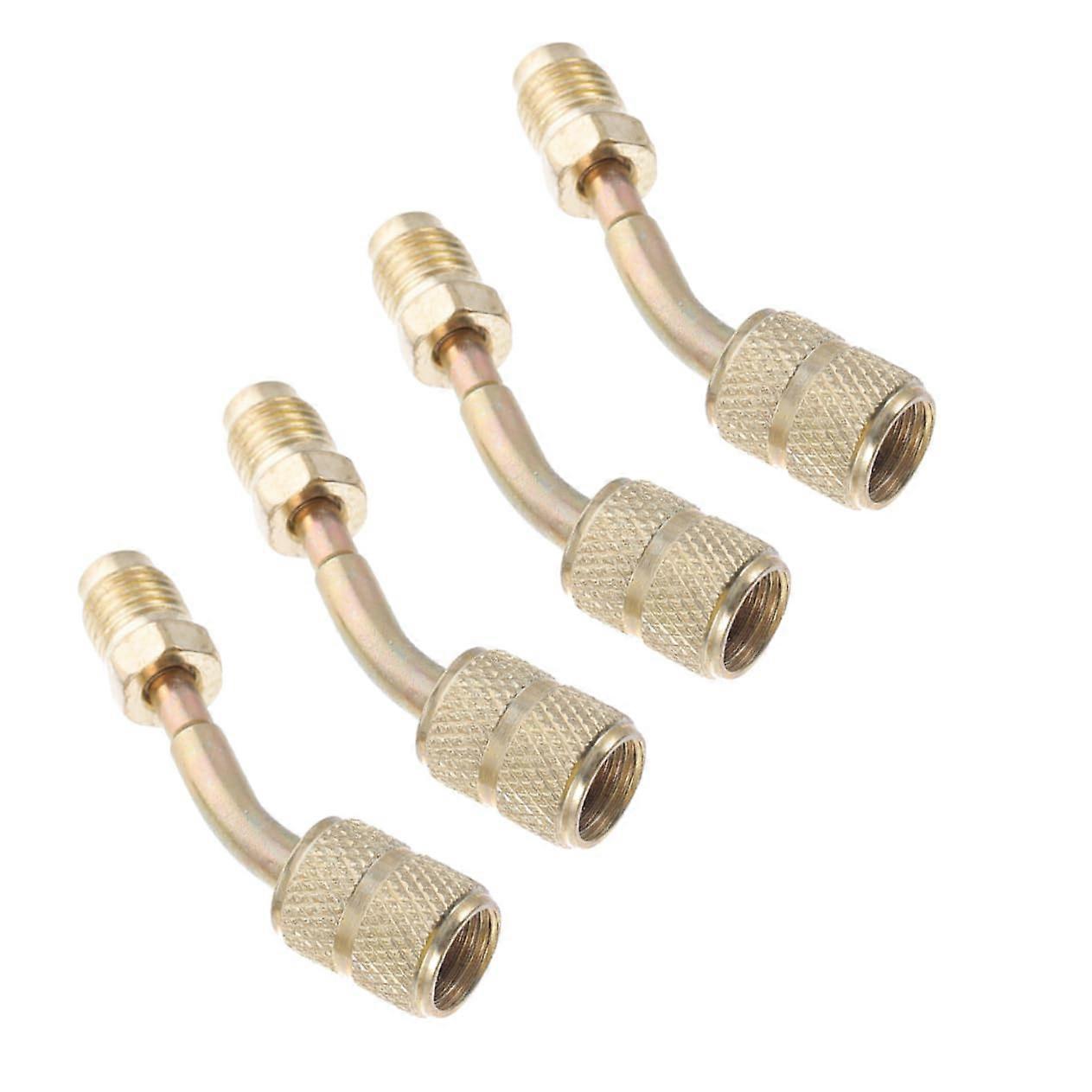 HVAC Hose Adapter Set 4PCS Leak Copper Mini Split AC Hose Connector Quick Coupler Fittings