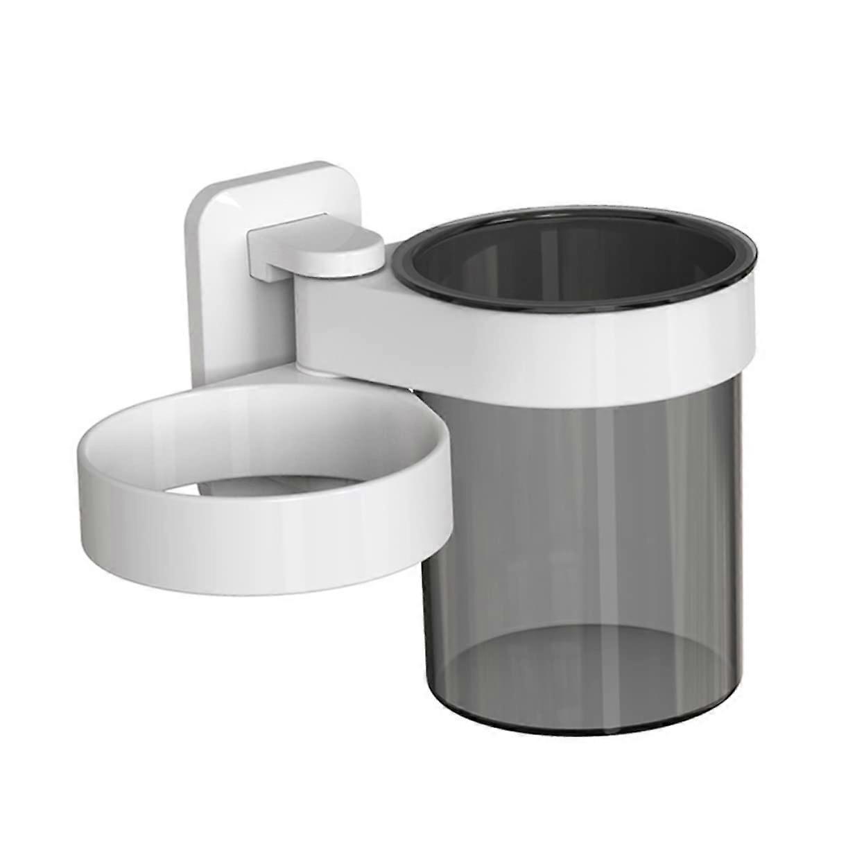 Hair Dryer Holder Wall Mounted Bathroom Organizer Rustproof SpaceSaving Modern Style