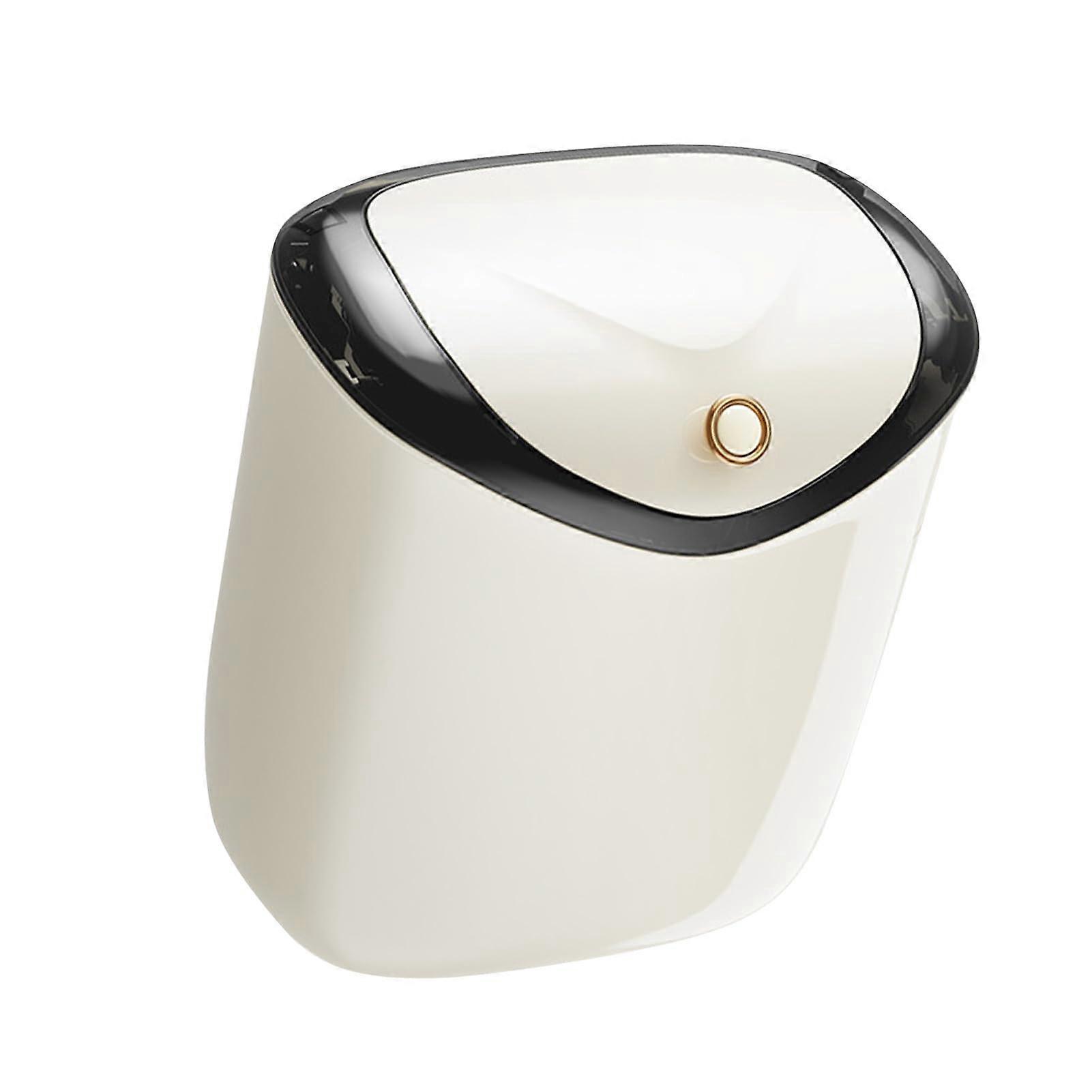 Large Plastic Trash Can with Lid, SpaceSaving Wall Mounted Waste Bin for Kitchen and Bathroom