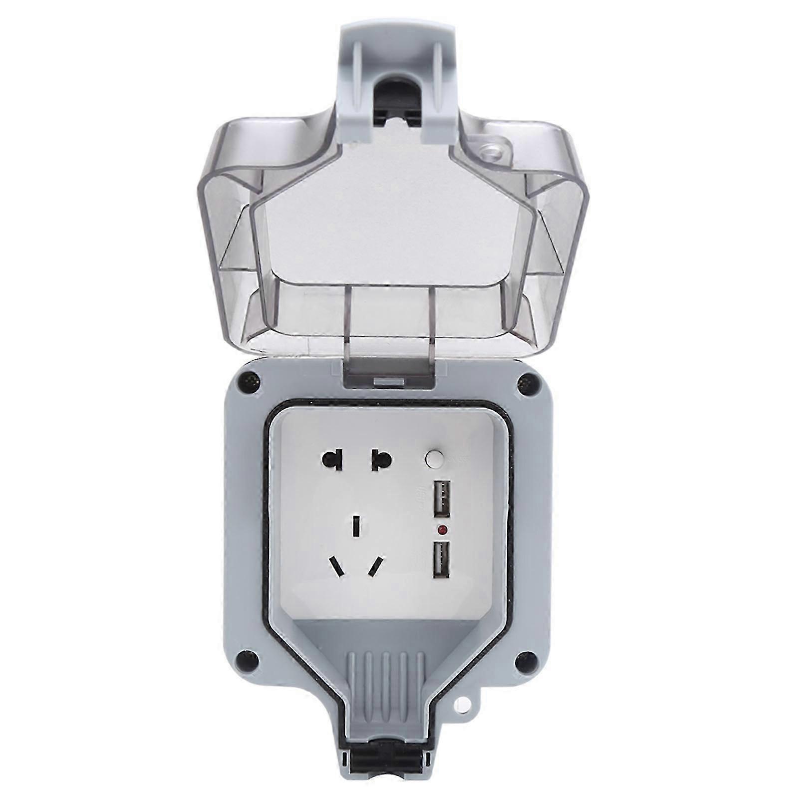 Outdoor Waterproof Socket Box Rainproof Wall Electrical Outlets Industrial