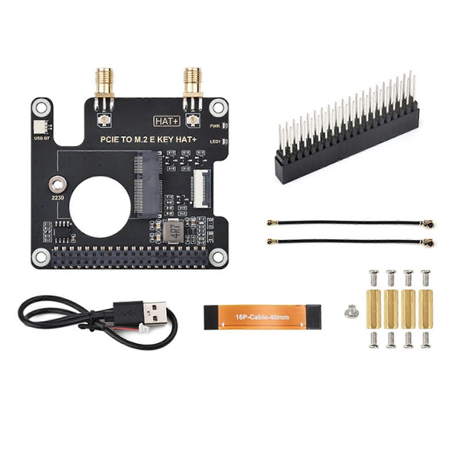 PCIe Adapter Board to HAT+ with 16Pin Interface, Speed Transfer, MultiDevice Compatible