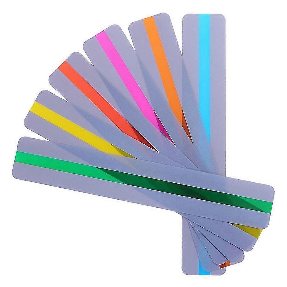 Transparent PVC Bookmarks 32Pcs Assorted Color Creative Gift for Decor Use