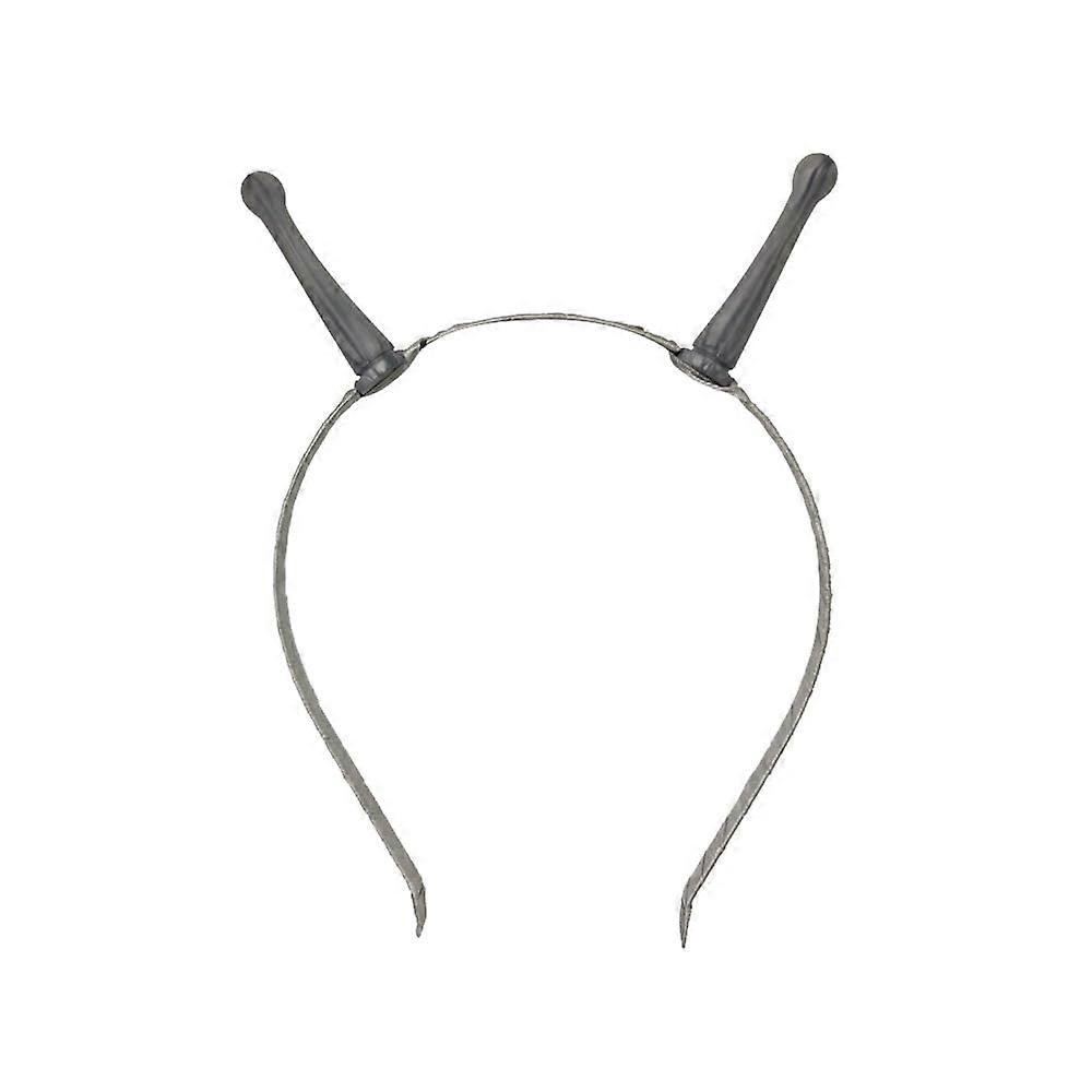 Alien Headband with Springy Bouncing Antennae for Space Costume Party, Silver Extraterrestrial Accessory