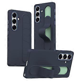 Compatibel met Samsung Galaxy S26+ hoesje, aanpasbare smart key bediening, polsbandje met standaard, PC + siliconen telefoonhoesje