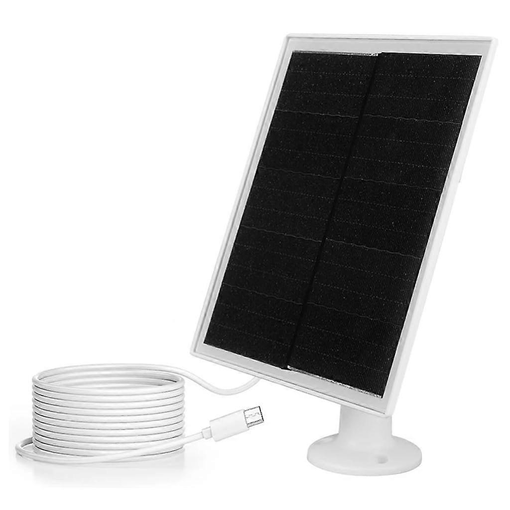 Solar Panel Charger 5V 6W  Conversion Efficiency IP65 Waterproof USB Charging Panel for Outdoor Cameras