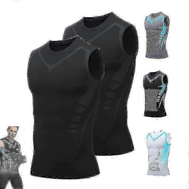 Men's Posture Corrector Vest, Ionic Shaping Sleeveless Shirt for Improved Posture