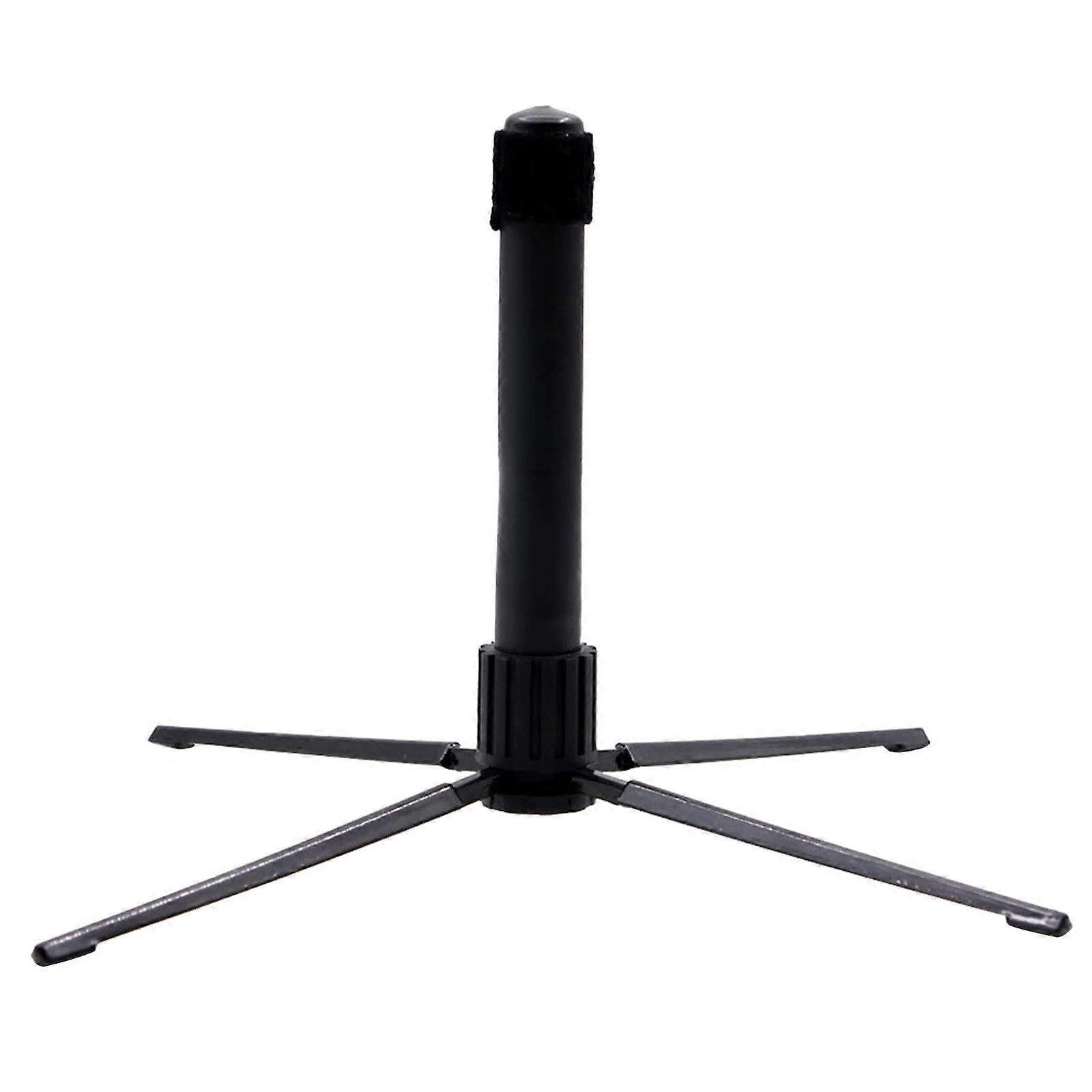 Flute Stand with Stable FourLeg Support and Felt Pad, Compact Foldable Holder for Flute or Clarinet