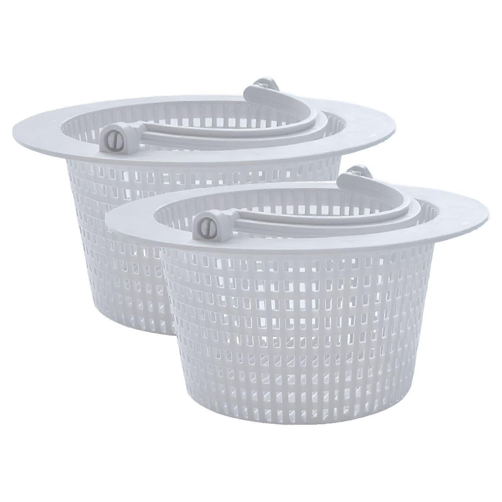 Pool Skimmer Basket 2 Pack, Efficient Debris Capture, Universal Fit Swimming Pool Skimmer Replacement