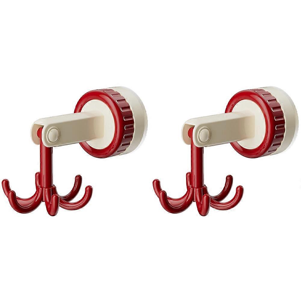 Six-Claw Hook Multi-Function Spatula Spoon Kitchenware Storage Rack Retro Suction Cup Seamless Wall