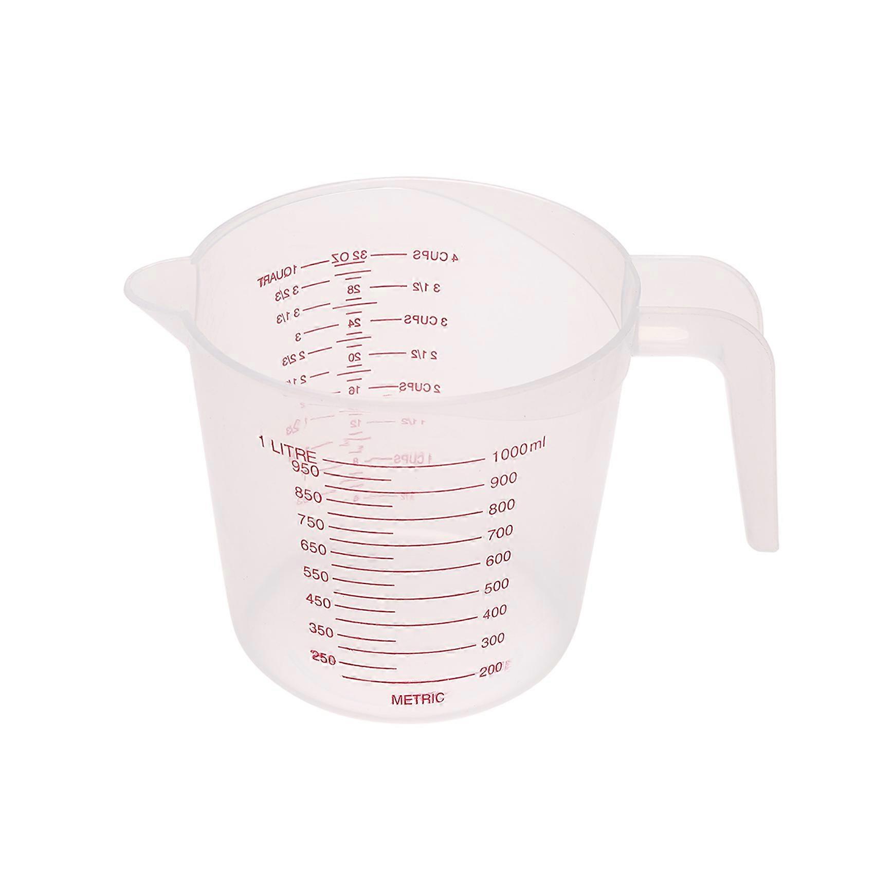 1000Ml Measuring Cup Baking Tool Kitchen Tool Plastic with Scale