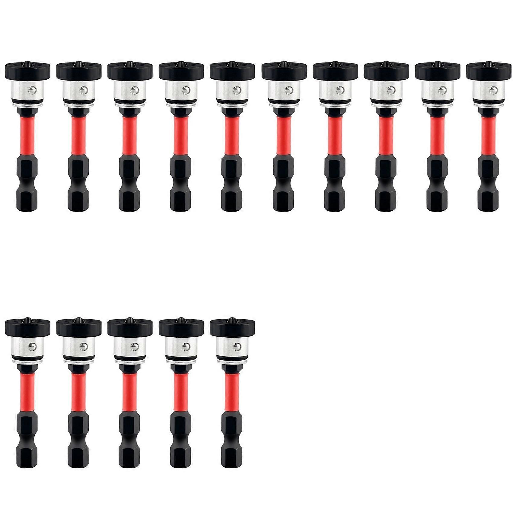 15pcs Positioning Screwdriver Bits Drywall Screw Bits 50mm Magnetic Positioning Screwdriver Bits for Plasterboards