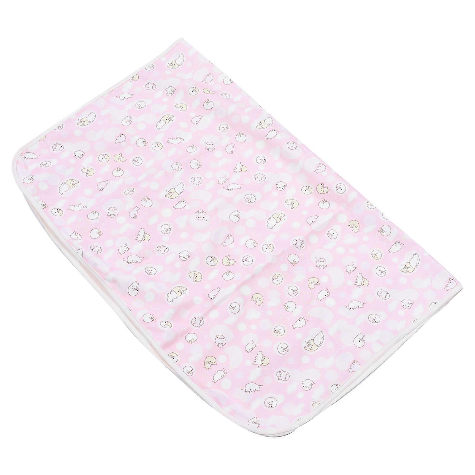 Waterproof Baby Bed Pad for Practical Use 1Pcs Pink Crystal Velour Material