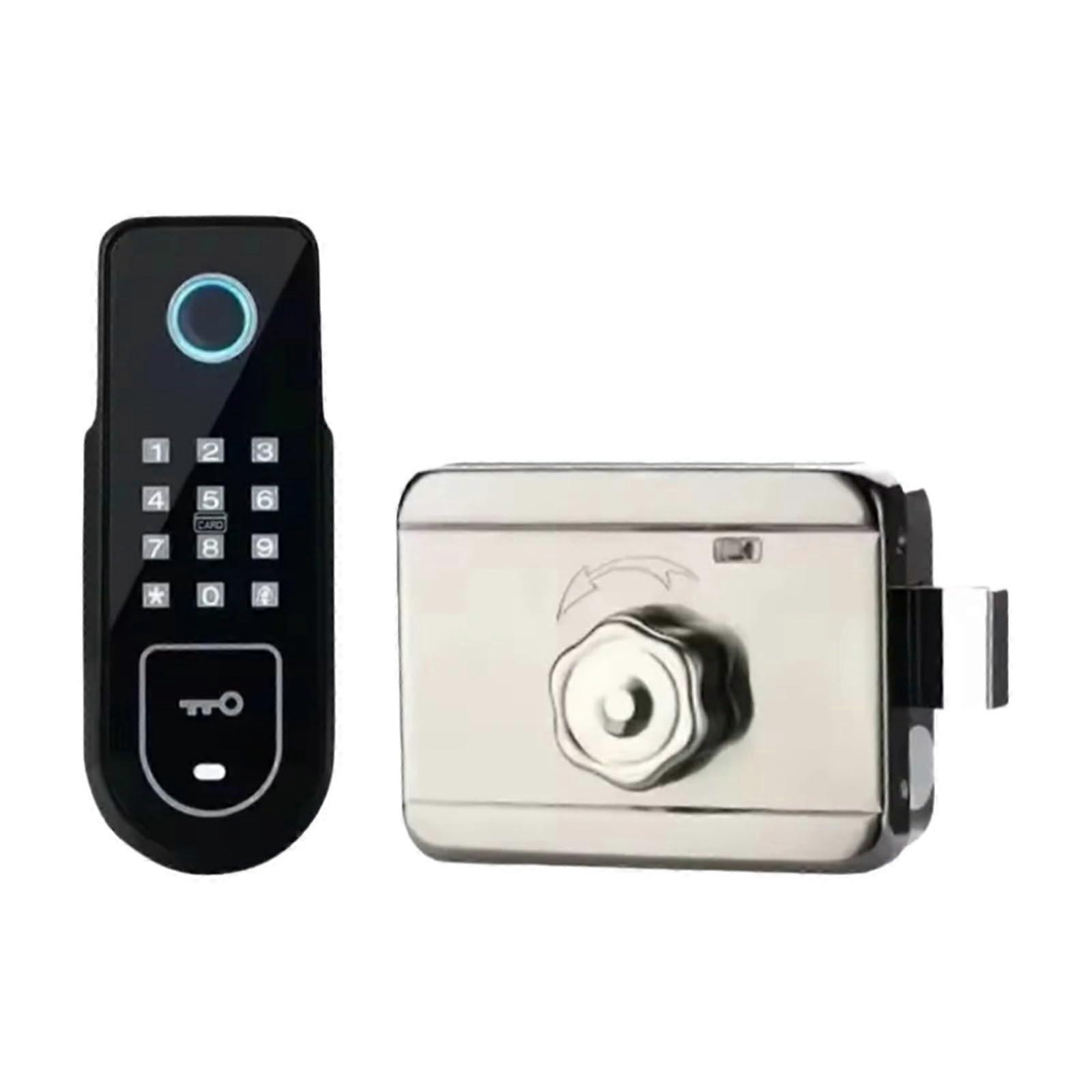 Smart Fingerprint Door Lock with Keypad Card Reader Remote Control Keyless Entry for Home Office