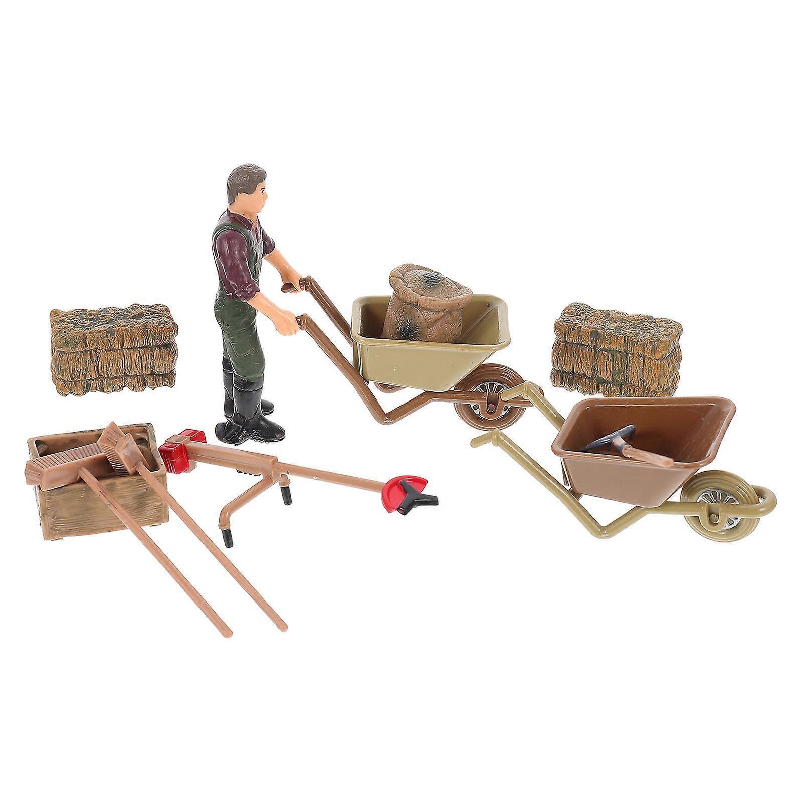 Simulation Farm Tools Model Artificial Farm Tools for Decoration 11Pcs