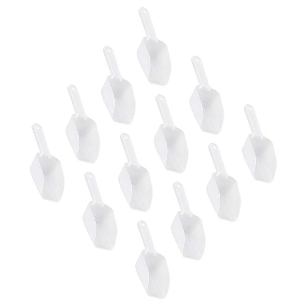 Small Plastic Scoop Reusable Multifunctional Scoop for Kitchen PP Material 12Pcs