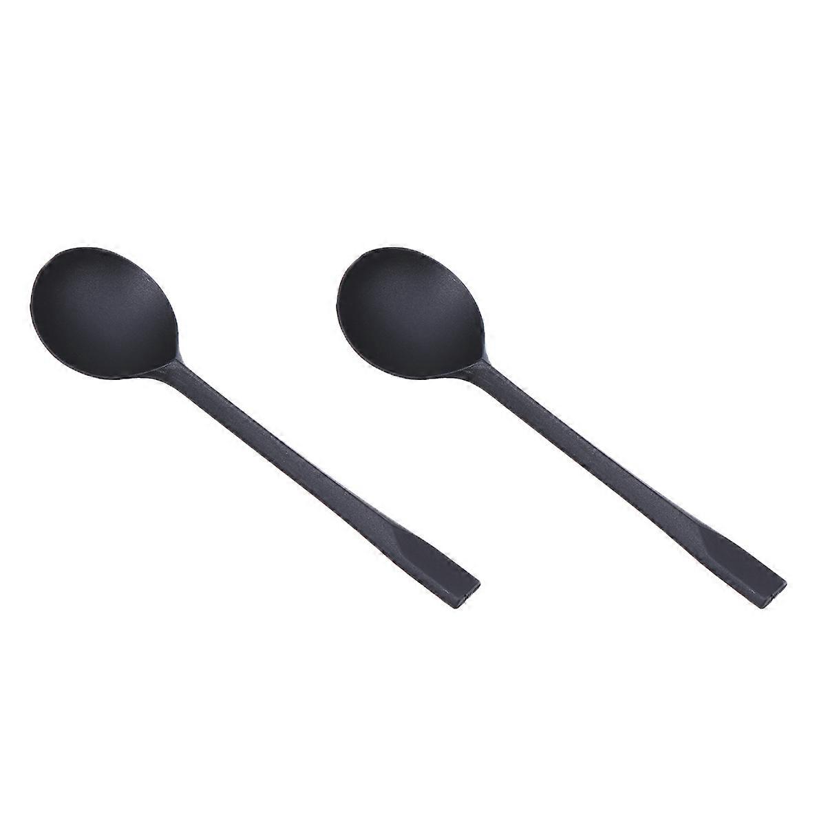 Eating Tools for Dessert 100Pcs Black Bulk