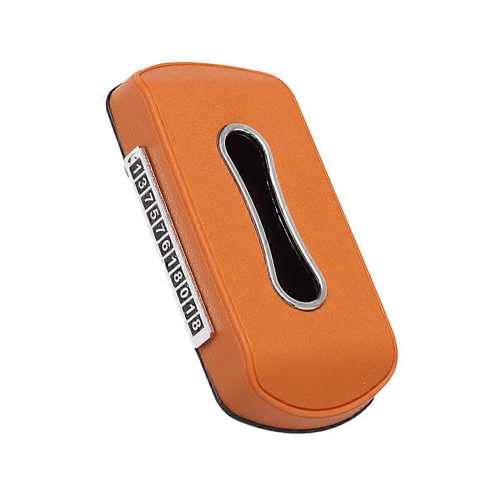 Car Tissue Box Delicate Plastic Napkin Case for Car Use Yellow