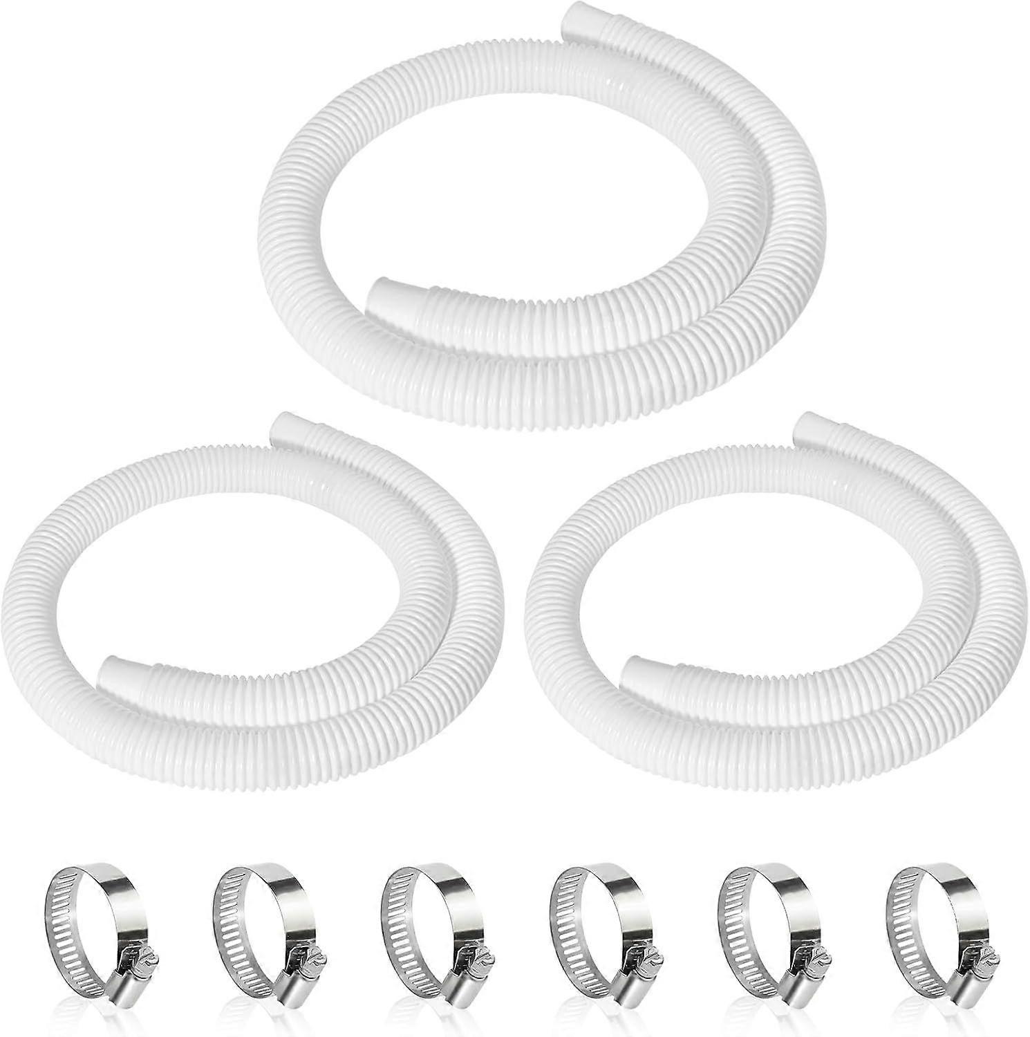 3 Pcs 1.25" Pool Hose, 59" Long Accessory Pool Pump