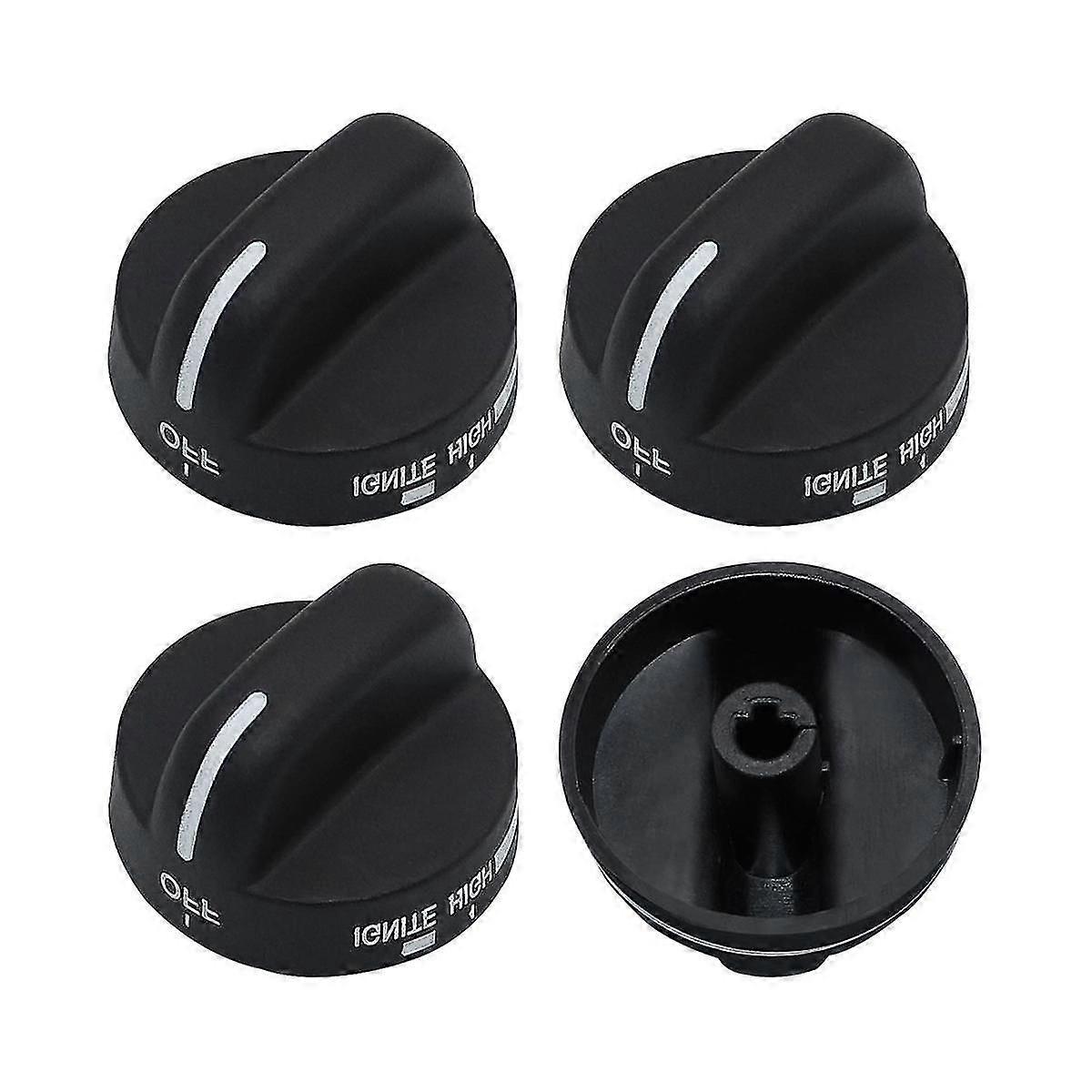 4x Wp8273103 Range Control Knob Replace Wp8273103 Ap6012363 Black