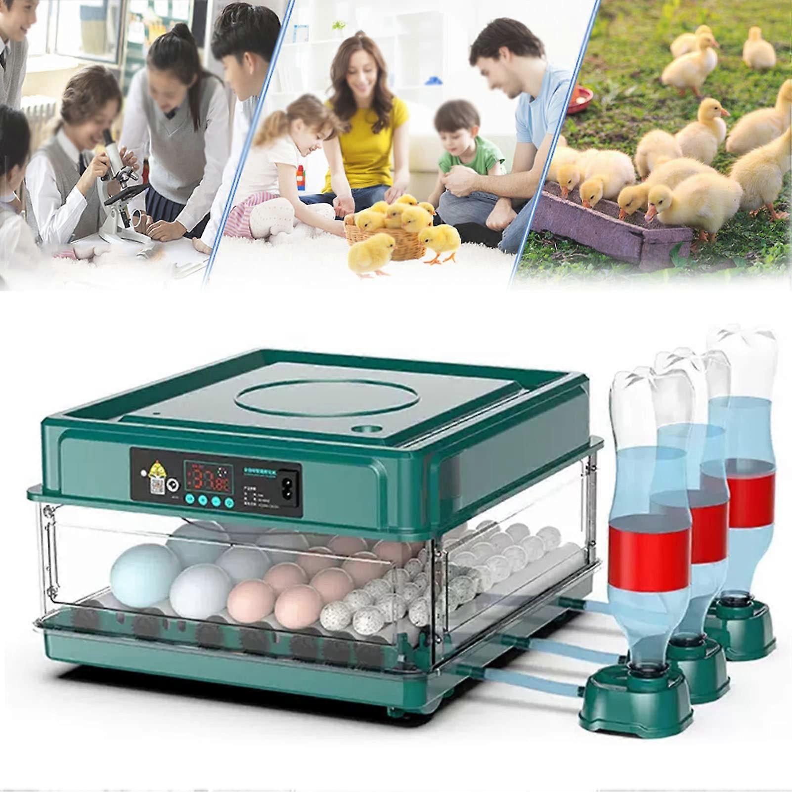 48 Egg Automatic Egg Incubator with Digital Temperature Control and Auto Turning for Chicken Duck
