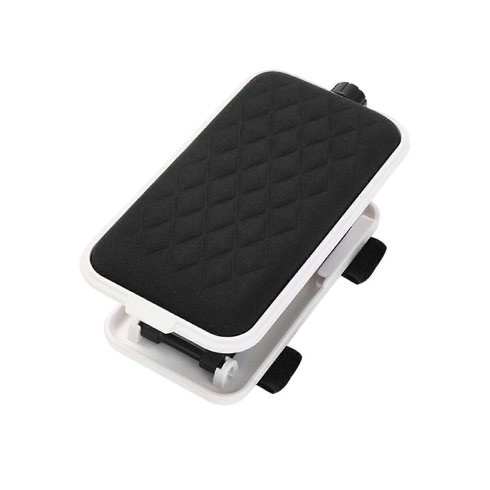 Height Adjustable Desk Chair Armrest Covers with Easy Setup, White Frame, Surface Protection