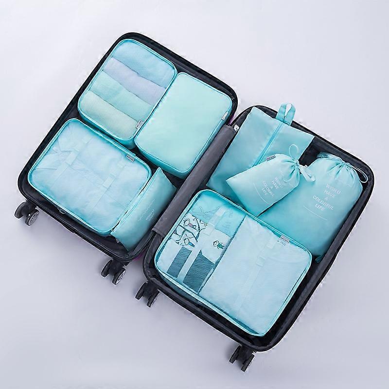 8PCS / Set Resebagage Packning Kuber Förvaringsväskor Packning Arrangör Väskor