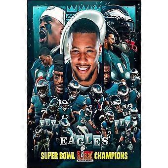 Super Bowl LIX Champions Phil elphia EAGLES Transformed Stress Reliever Jigsaw Puzzle V1953