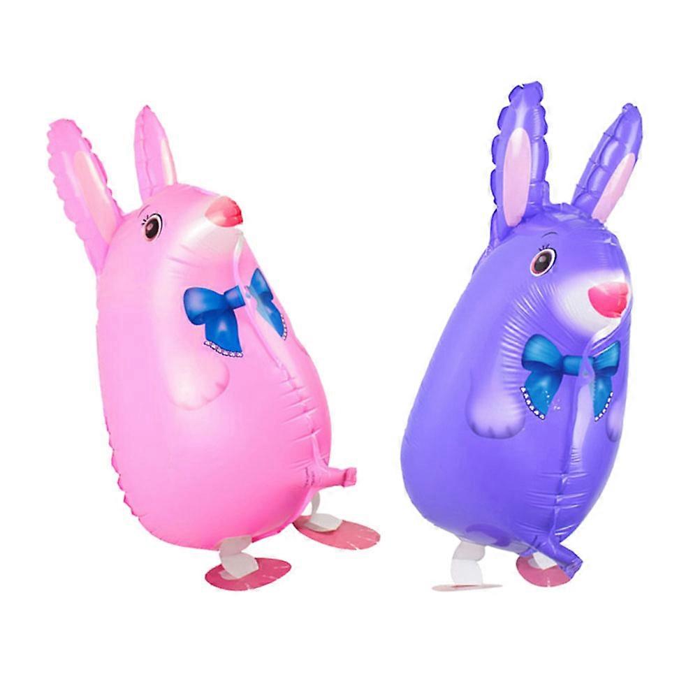 Rabbit Balloon Cartoon Foil Balloons for Easter Party 4Pcs Decorative Set