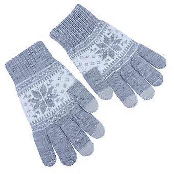 Wool Knitted Gloves Touch Screen for Wearing 1Pair Winter Warm Windproof Gloves