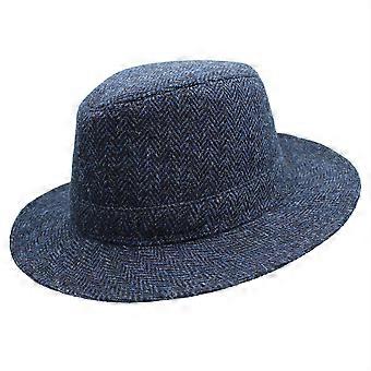 Denholm Harris Tweed Fedora ZH184 Midnight