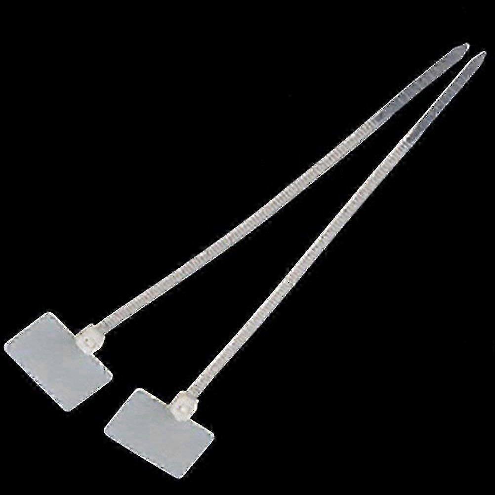 Ethernet Wire Zip Ties, Nylon Cable Marking Labels (100pcs)