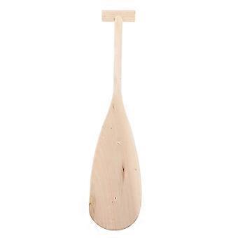 Wood Oar Paddle for Boating Sturdy Beige Wooden Paddle for River Use