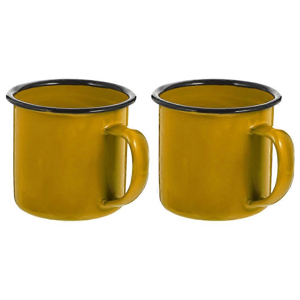 Multi-Function Coffee Cup for Household Use 2Pcs Vintage Milk Mugs