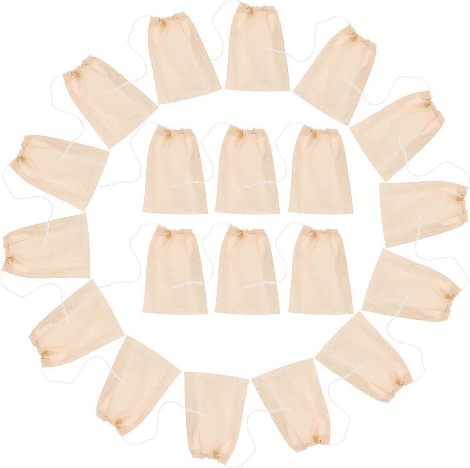 300pcs Disposable Drawstring Unbleached Strainer Brewing Infuser